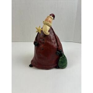 At Home America Slick St. Nick Santa Figurine Christmas Holiday Decor